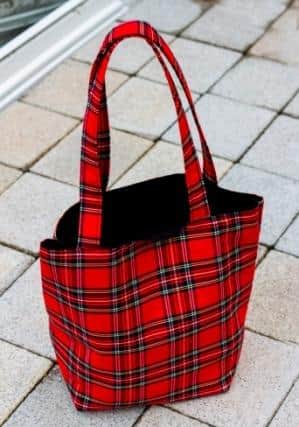 A tote bag made by Madge Kelly