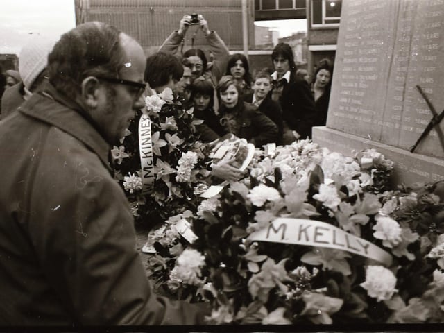 Bloody Sunday commemorative ceremonies and march back in January 1976.