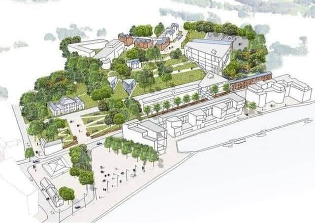Previous plans for an expansion of Magee onto Strand Road.