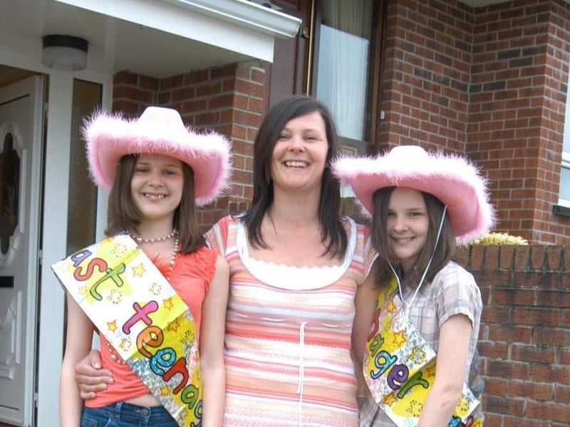 Twins Megan and Naomi celebrating their birthdays