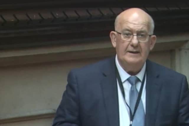 Willie Hay speaking in the British House of Lords Grand Committee as he backed a draft order extending the provisions in the Justice and Security (NI) Act 2007.