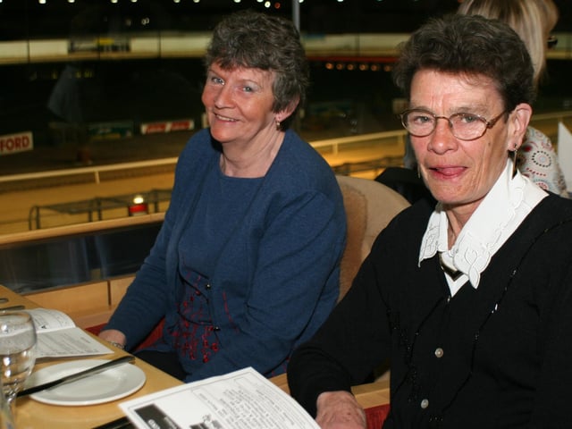 Derry and Donegal people enjoying a night at Lifford races in March 2005.