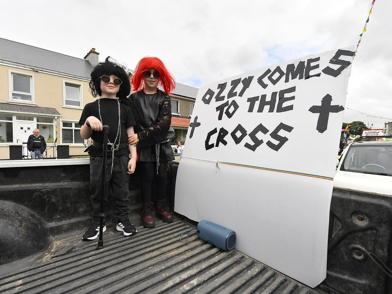 Children take part in the Clonmany Festival Parade on Sunday afternoon. Photo: George Sweeney
