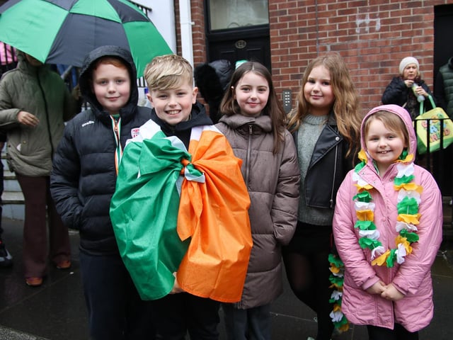 St. Patrick’s Day Parade coming down Shipquay Street. (Photo - Deirdre Heaney, nwpresspics)