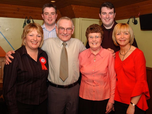 Majella Coyle, with the rest of the Coyle family, mum and dad Margaret and Billy her sister Margaret Rose and her two brothers Philip and Michael.