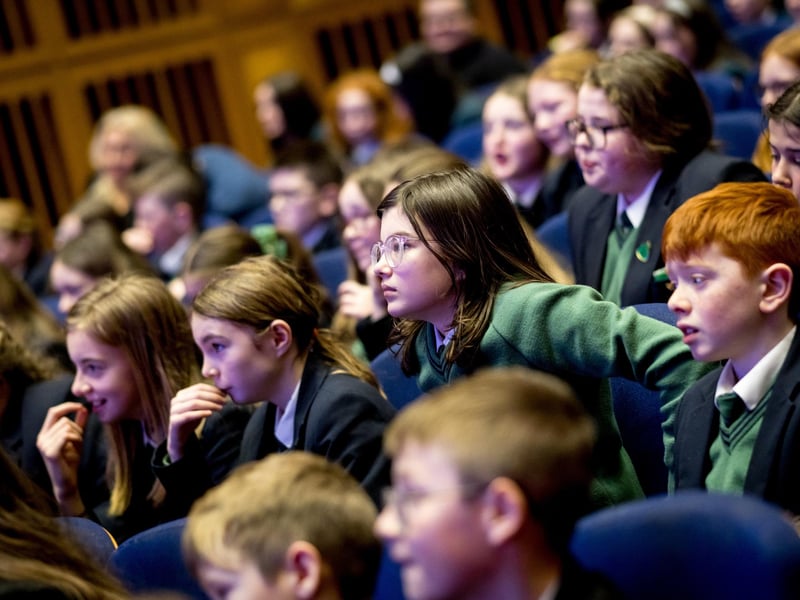 Pupils from St. Patrick’s College Dungiven at the Water Warriors event