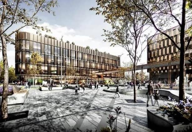 An artist’s impression of how the new hub might look.