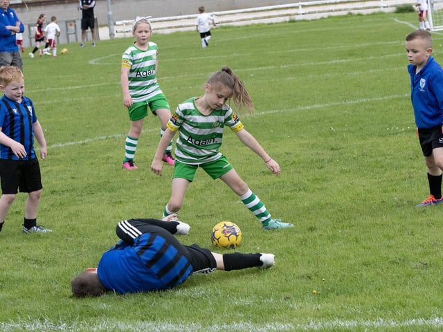 Action from the Oxford v. Top of the Hill Girls game in the Ryan McBride tournament on Wednesday afternoon.
