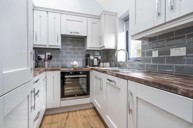 Four bed 'luxury' home on the market in Clonmany. The home was formerly the parochial house built in the 1900s but has been converted to a 'stylish' and 'modern' family home.