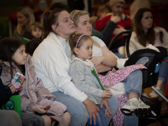 Parents and prospective pupils pictured at the Oakgrove Integrated Primary and Nursery School Open Day on Thursday last. : .