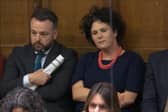 Colum Eastwood sat on the British Government backbenches in Westminster on Wednesday