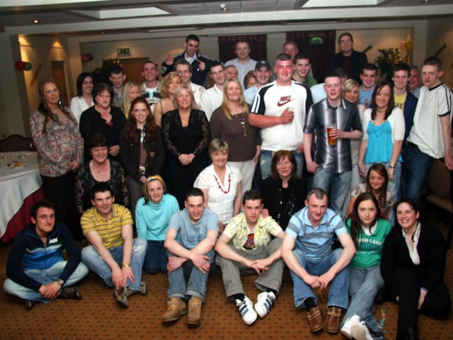 Friends and family gather at the Everglades Hotel to celebrate with Niall and Sean on the occasion of their 21st birthday 0128JML : Parties and celebrations across Derry in May 2006.