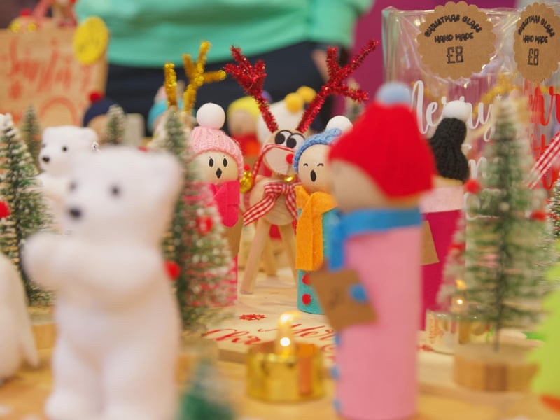 Some of the wonderful products on display in the St. Mary's College Christmas Fair.