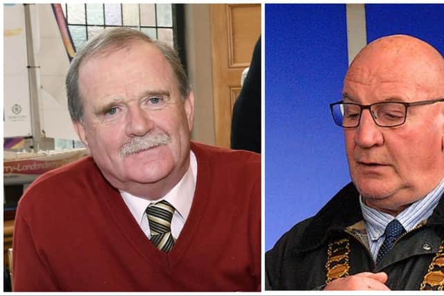 Labour Donegal County Councillor Martin Farren (left) and Cathaoirleach of Inishowen, Sinn Fein County Councillor Terry Crossan.