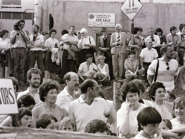 Scenes from festivals in Clonmany, Letterkenny and Derry back in August 1984.