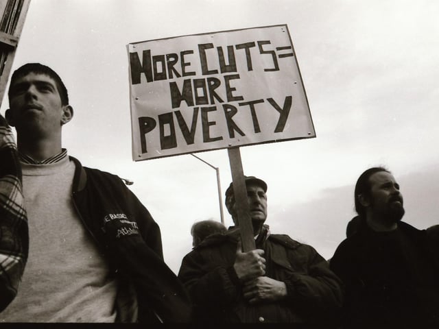 Ace Jobs cut protest in Derry.