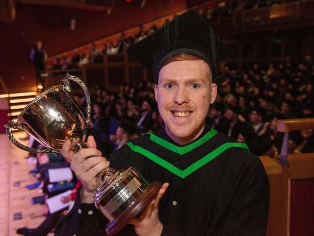 Conal Cunningham won The Derry City Council Award, awarded for sporting and academic achievement at NWRC’s graduation ceremony. 


