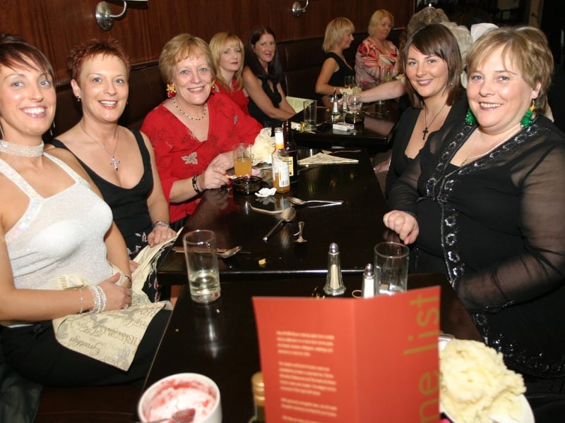 Christmas parties in Derry in December 2003.