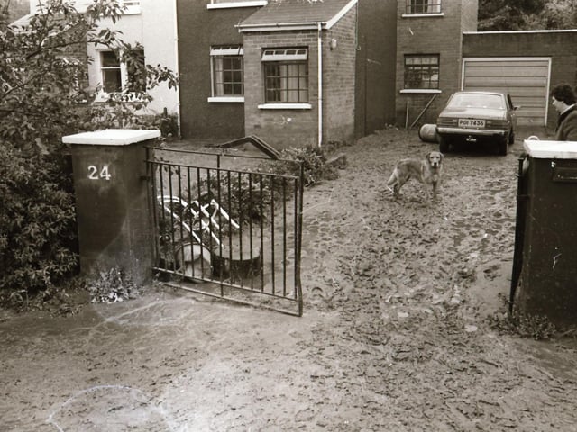 Flood damage in Derry.