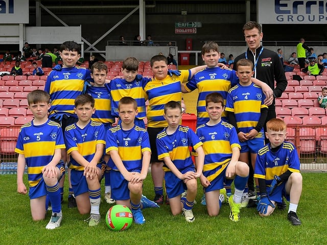 Derry Primary Schools Boys Finals at Celtic Park: Plate winners St Therese Primary School. Photo: George Sweeney
