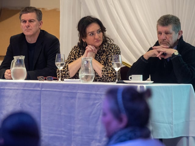 Councillors at Derry City and Strabane District Council’s Good Relations Team Let’s Talk event. Picture Martin McKeown.