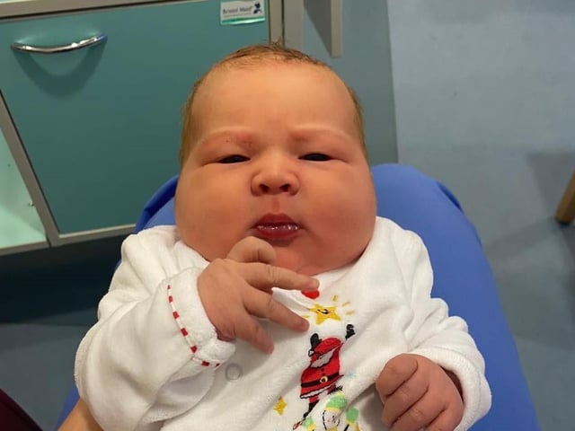 Molly O Neill, at 10lb 2oz, was born at 3.49pm to Carina Canavan and Ciaran O Neill from Clonoe on Christmas Eve at SWAH.