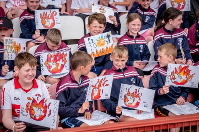 The annual Fan the Flame mass was celebrated recently in Celtic Park for pupils who recently made their confirmation.