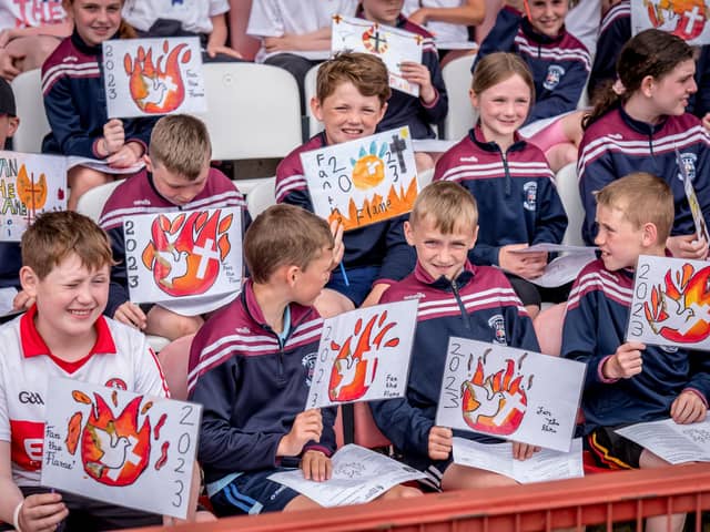 The annual Fan the Flame mass was celebrated recently in Celtic Park for pupils who recently made their confirmation.