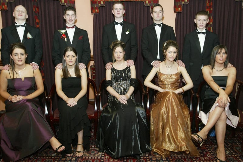 Seated are Blaithin McAdams, Grainne Coleman, Anne marie Doherty, Anna Rafferty and Elizabeth Rodger.  Standing are Brendan Coyle, Gary Coughlan, Seamus McDaid, Eoghan Doherty and Gary Grant.  (1301JB25)