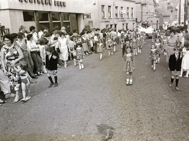 Scenes from festivals in Clonmany, Letterkenny and Derry back in August 1984.