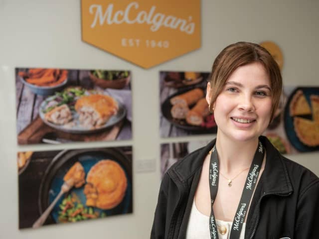 Joanna Peplinska is science graduate from NWRC who now works at McColgan's Quality Foods