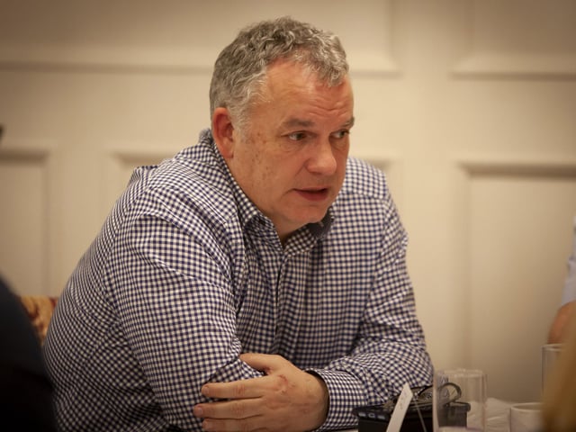 Paul Kirkpatrick, chair, GEMX speaking at the GEMX cross-border event at An Grianan Hotel on Tuesday last.