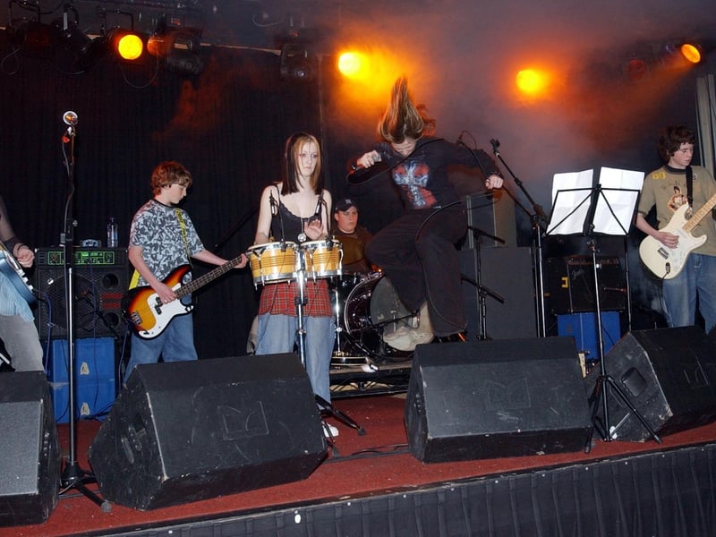 One of the young bands taking to the stage at the Instinct Festival.