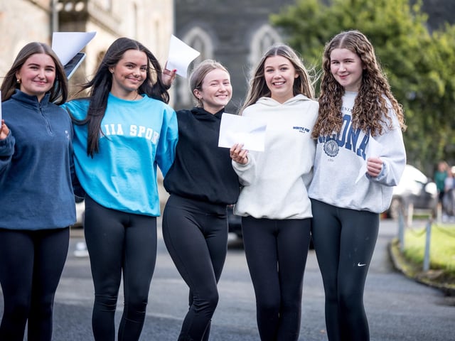 Year 11 pupils delighted with their module results.