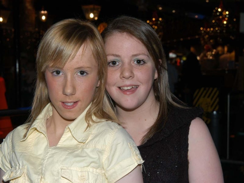 Bronagh celebrating her birthday in the bowling alley with friends.