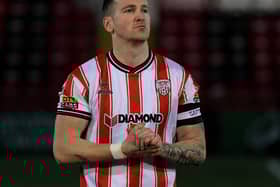 Derry City’s Patrick McEleney won three league titles with Dundalk.  Photograph: George Sweeney