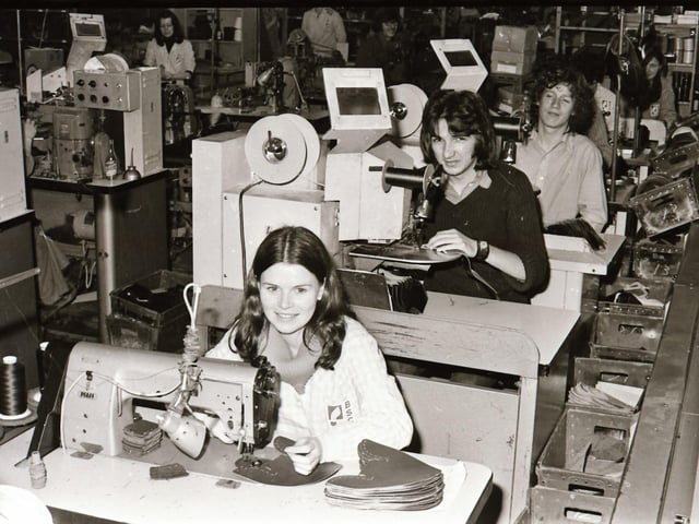 Pictured are staff at the BSC Shoe Factory in Derry back in 1974.