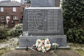 The Bloody Sunday monument.