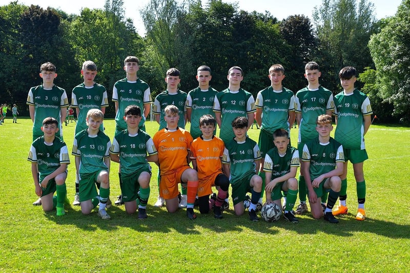 The Foyle Harps that played TOTH Celtic in the D&D U14 Championship Summer Cup final at Prehen on Sunday morning last. Photo: George Sweeney. DER2322GS - 34