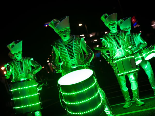 Drummers lead the Halloween parade in Derry (Photos: Jim McCafferty Photography)