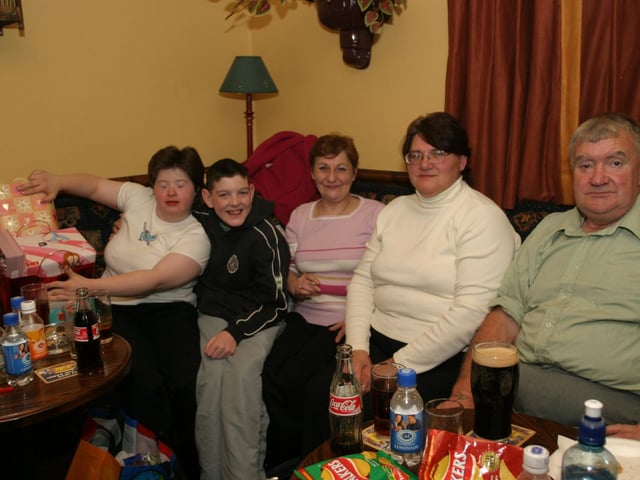 Pictures of Derry people partying in November 2003