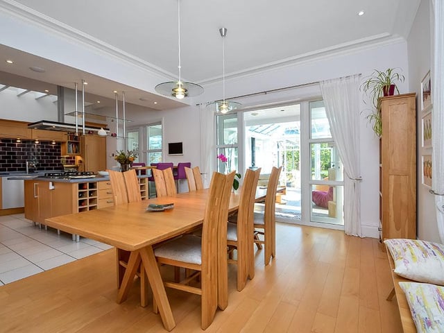 This five bed home in Havant Road, Hayling Island, is on the market for £900,000. It is listed by Fine and Country.