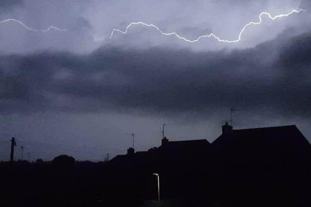 Yellow and orange thunderstorm warnings are in place for Derry and Donegal, as well as Fermanagh and Tyrone.