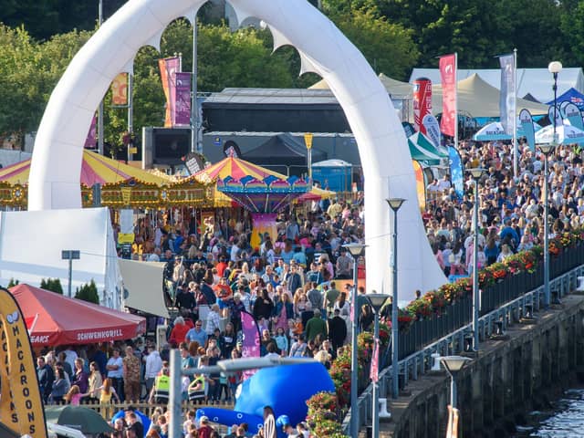 The Foyle Maritime Festival reaches its climax this weekend as over 150,000 people are expected to visit Derry-Londonderry before the departure of the Clipper Road the World Yacht Race on Sunday as they complete their global race. Picture Martin McKeown. 22.07.22
