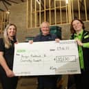 Asda Community Champion Ami Craig, Ken Scott Bangor Foodbank and Victoria Montgomery