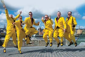 The Jive Aces who have arrived back in the city for the City of Derry Jazz and Big Band Festival 2015 and will performing to capacity audiences throughout the annual May Bank Holiday Weekend event. Full details of the programme of events organised by Derry City and Strabane District Council are available at www.cityofderryjazzfestival.com. Picture Martin McKeown. Inpresspics.com