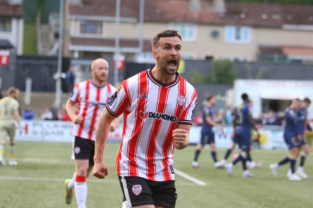 Michael Duffy continued his rich vein of form with a sixth goal of the season against Shelbourne on Friday night.