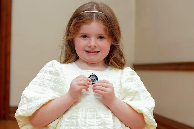 Robyn Long, Class Act Speech and Drama, was placed second in P1 Children’s Verse at the Feis Dhoire Cholmcille on Tuesday at St Columb’s Hall. Photo: George Sweeney.