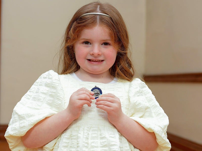 Robyn Long, Class Act Speech and Drama, was placed second in P1 Children’s Verse at the Feis Dhoire Cholmcille on Tuesday at St Columb’s Hall. Photo: George Sweeney.