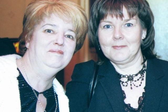 Marie McCool pictured with Ann McDonagh at the Crescent Bar. 160103S7:2003 Party Pics